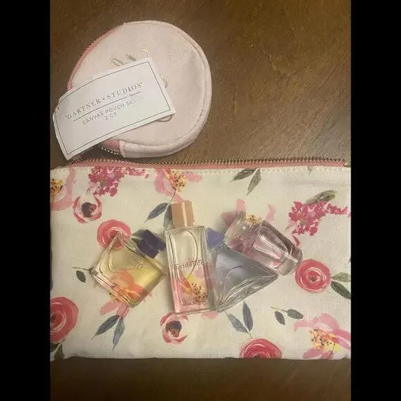 NWT - Lovely Make up Bag with 4 Bottles of Perfume - Picture 5 of 5